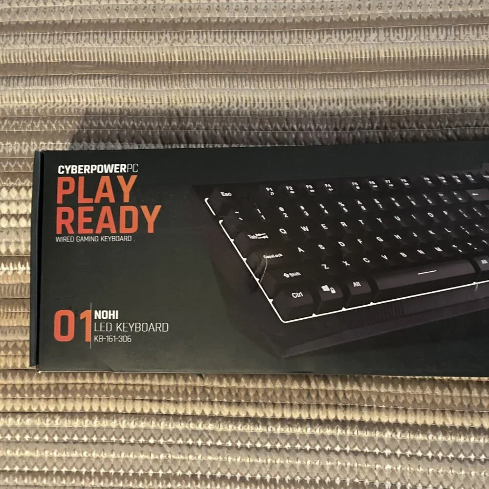 CyberpowerPC Play Ready Wired Gaming Keyboard 01 NOHI and M1 131 Gaming Mouse